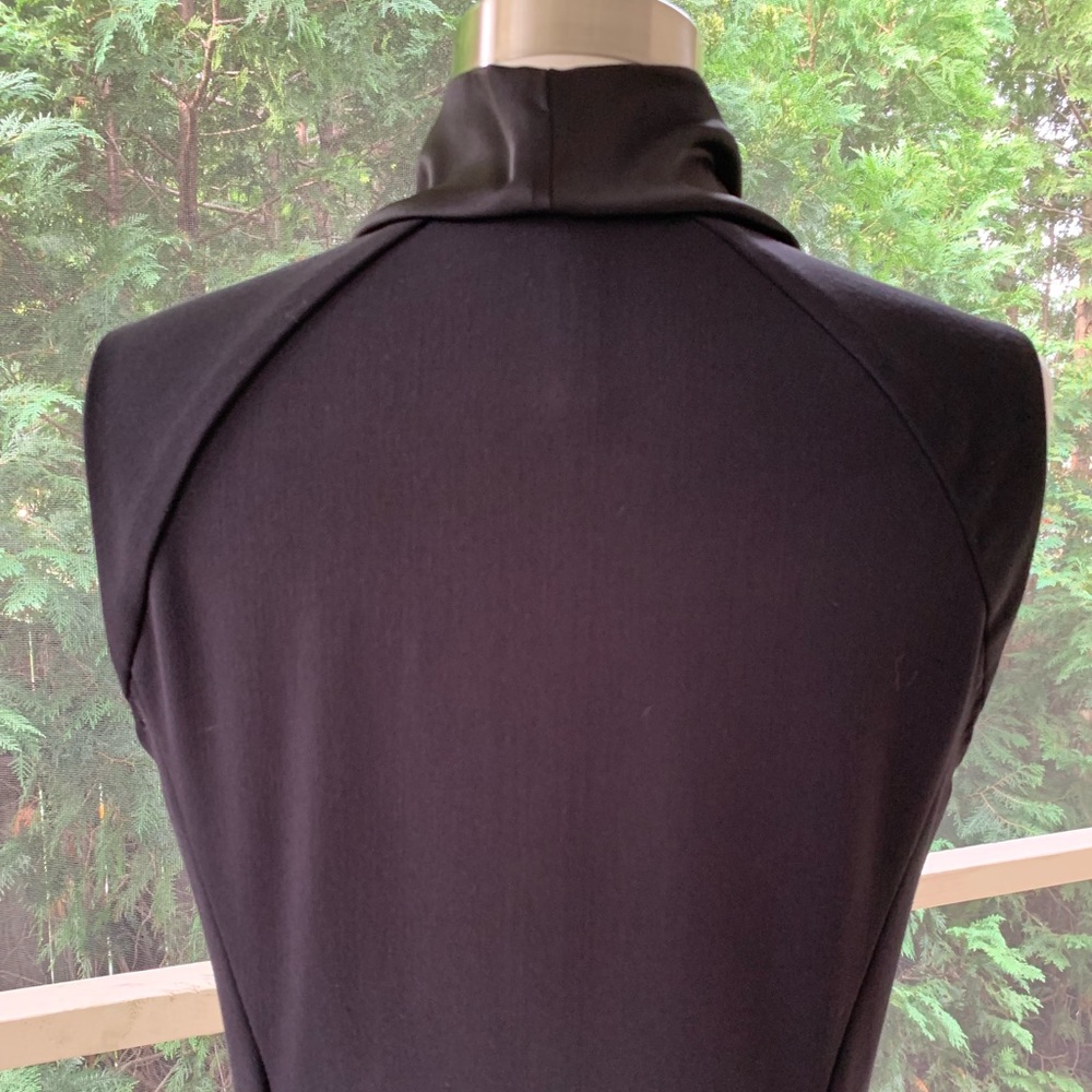 Elegant Black Sleeveless Dress - Picture 6 of 8